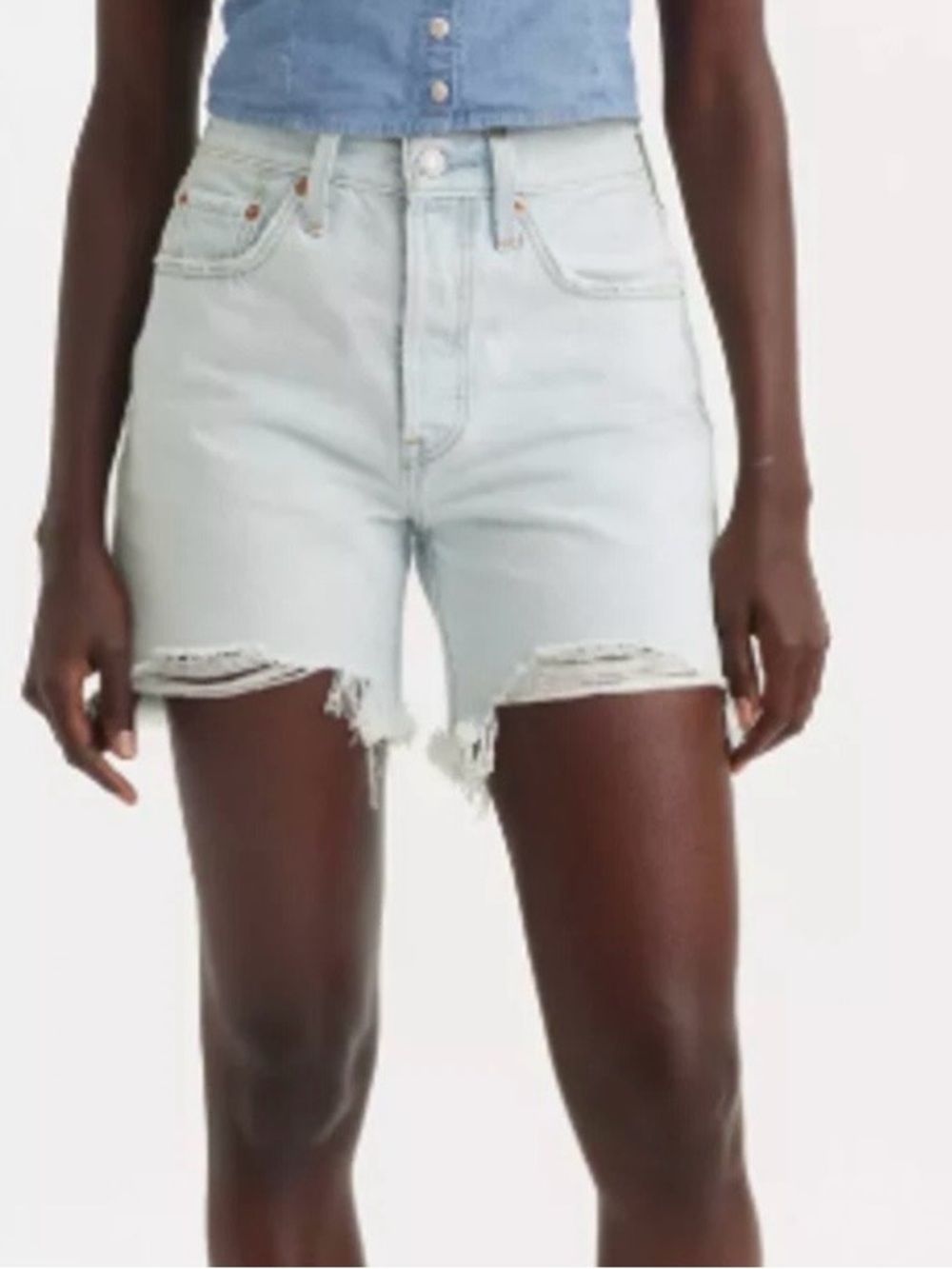Levi's High-Rise Mod Thigh Jean Shorts